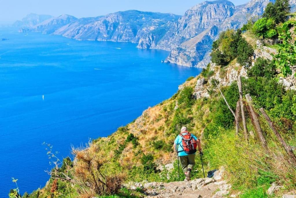 Amalfi Coast, Positano, Sorrento, Capri, Garden, Villa Carcara Colli di Fontanelle Eksteriør billede